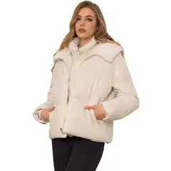 TIOZONEY - Parka Acolchada con Gorro Mujer