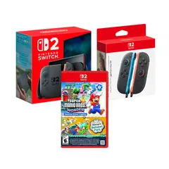 Nintendo - Consola Switch 2 + Super Mario Bros Wonder + Joy-Con Switch 2