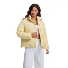 TIOZONEY - Parka Acolchada con Gorro Mujer