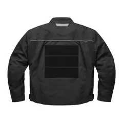 GENERICO - Casaca para Motociclista Negro con Protecciones, Cintas Reflectivas y Ajustes de Velcro KRATOZ KC-CPIMP-SF-N-L Talla L