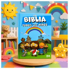 OEM - La Biblia para Todos los Niños - Edición Infantil Color Azul con Tapa Dura