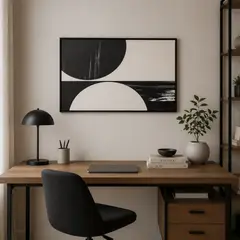 LAR DANIELSEN - Cuadro abstracto - Yin 60 x 90 cm