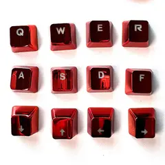 TERAWARE - Tapa metalizada para teclado mecánico 12teclas rojo