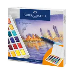 FABER-CASTELL - Acuarelas Creative Studio Estuche x48 + Paleta