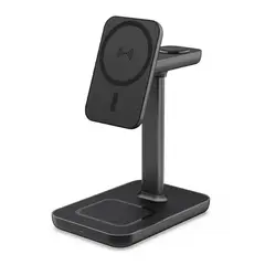IBOX - Cargador inalám 15W iphone/apple watch/airpods negro