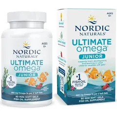 Nordic - Naturals Ultimate Omega Junior- 90 mini capsulas, SABOR FRESA