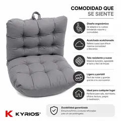 NO LOGO - Cojín Acolchado Para Silla Con Respaldo Alto