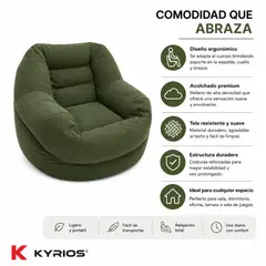NO LOGO - SILLON PUFF VERDE