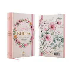 OEM - Biblia Reina-Valera 1960 Letra Gigante Rosa Primaveral - Tapa Dura