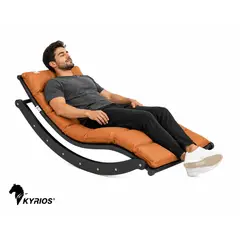 NO LOGO - Sillón Mecedora Ergonómico Color Marrón