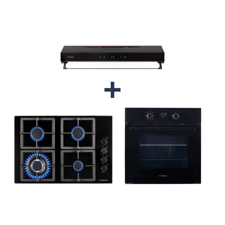 SET 1757 Encimera 60cm + Campana + Horno 56L