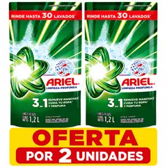 ARIEL - LIQUIDO DOBLE PODER 1.2L DOYPACK X 2 UNIDADES
