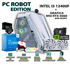 INTEL - Computadora Gamer ROBOT Core i5 12400F RAM 16GB SSD 1TB RTX 5060 8GB