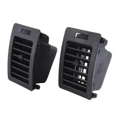 GENERICO - Par de Rejillas Laterales de Aire Acondicionado para Toyota Hilux Vigo 2005-2015 Negro