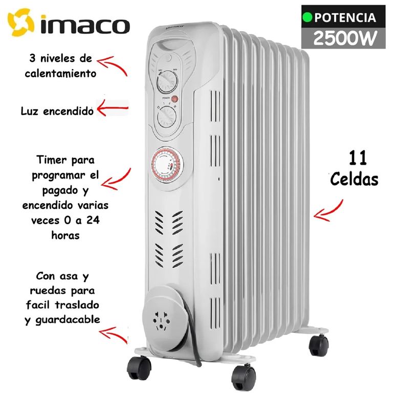 Estufa Termoradiador 11 celdas OFR11AO