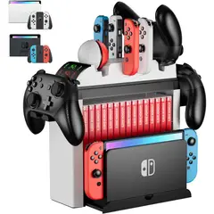 SWITCH - Organizador ZAONOOL Dock Carga 4 Joycons 2 Pro