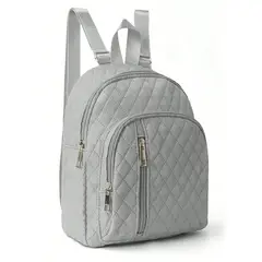 VATYERTY - Mochila Acolchada Minimalista Color Sólido Blanca