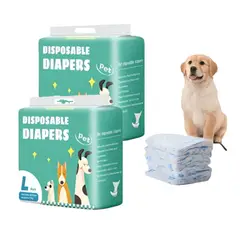 GENERICO - Pack x2 Pañales desechable Absorbente Para Perro Macho 12 unidades - talla L