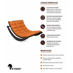 NO LOGO - Silla Mecedora Marrón