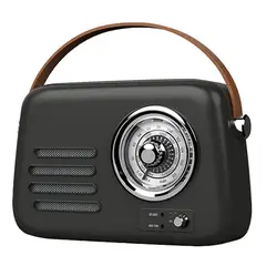 RICHARDS - Radio bluetooth Vintage FB-R303BLK AM/FM/USB, negro