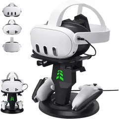 Meta - Base Cargadora VR Alcopanda Quest 3 3S 2 Tipo C