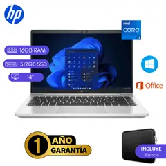 HP - LAPTOP REACONDICIONADO PROBOOK 440 G8 CORE I7 11VA/ 16GB RAM/ 512GB SSD/ 14"
