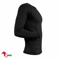NO LOGO - POLO MANGA LARGA DEPORTIVO NEGRO