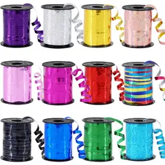 GENERICO - Cinta Rizada BEISHIDA 12 Colores 264yd 5mm Metalica