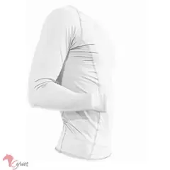 NO LOGO - POLO MANGA LARGA DEPORTIVO BLANCO