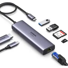 UGREEN - Hub USB C Revodok 7en1 4K60Hz GbE PD100W
