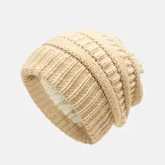 KAST PE - Beanie Mara gorro de lana para mujer - Beige
