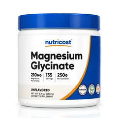 Nutricost - Glicinato de Magnesio 210 MG - 250 Gramos