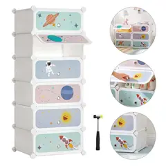 EVERSO - Cajas Organizadoras Modular De 6 Niveles Para Ropa Zapatero