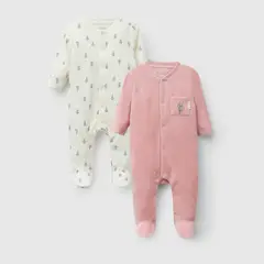 COLLOKY - Enterizo Casual New Born Niña Rosa Viejo