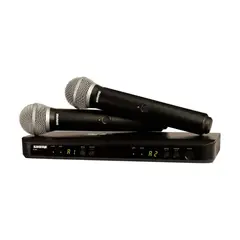 SHURE - Sistema de Micrófonos BLX288PG58 Inalámbrico Dual para Voz
