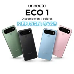 UNNECTO - Celular ECO 1 64GB 4GB RAM Android 16 Cámara 50MP