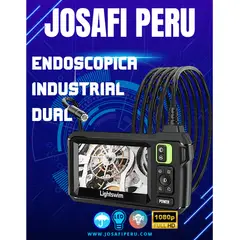 GENERICO - Cámara Endoscópica Industrial Dual 1080P Full HD 5 Metros con Pantalla IPS 4.3" Doble Cámara Frontal y Lateral IP67