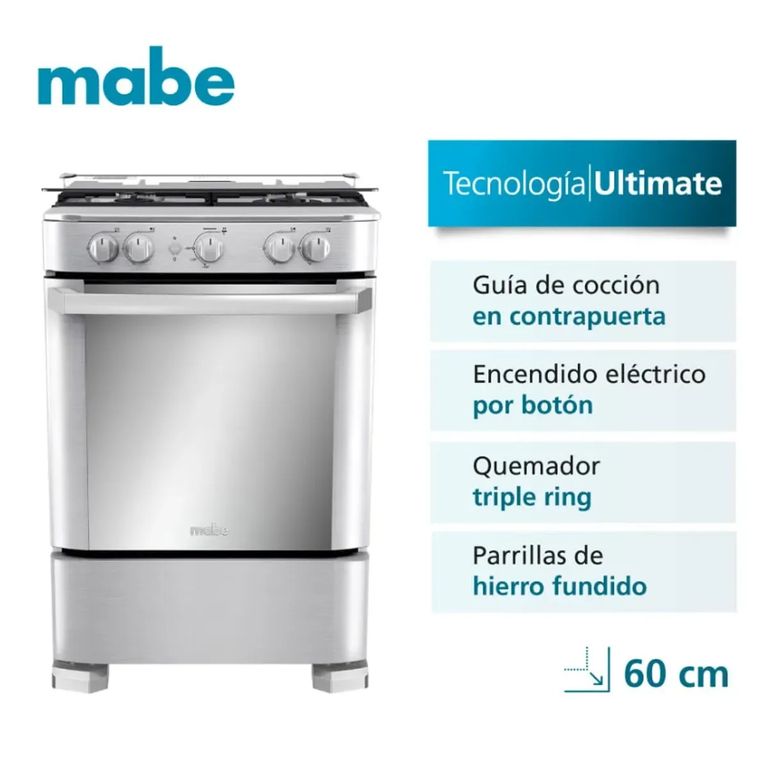 Cocina de pie CMP6040FX1 60cm 4 hornillas