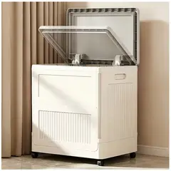 INSPIRA MARKET - Caja Baúl Organizador Multiusos con Ruedas Almacenamiento para Hogar, Oficina y Dormitorio