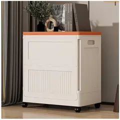 INSPIRA MARKET - Caja Baúl Organizador Multiusos con Ruedas Almacenamiento para Hogar, Oficina y Dormitorio
