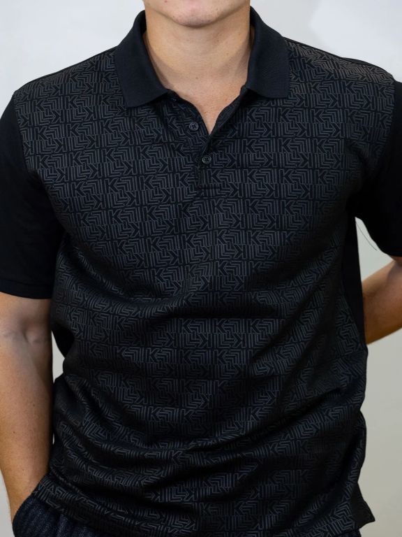 POLO PIQUE CON ESTAMPADO KL KL