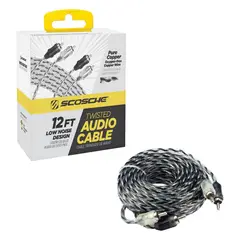 RCA - Cable Scosche A12C4WM1SD 12ft 2 canales trenzado