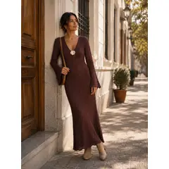 KUKUYU - Vestido de hilo tejido para mujer Sol