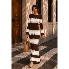 KUKUYU - Vestido de hilo tejido para mujer Mila