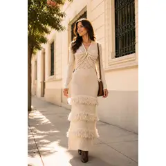 KUKUYU - Vestido de hilo tejido para mujer Saraa