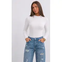 GENERICO - POLO BLUSA CUELLO CHINO DE MUJER