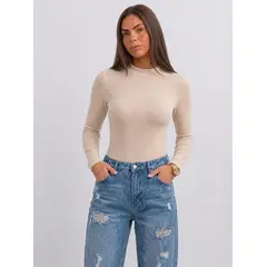 GENERICO - POLO BLUSA CUELLO CHINO DE MUJER