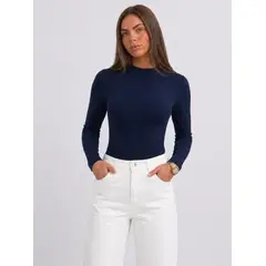 GENERICO - POLO BLUSA CUELLO CHINO DE MUJER
