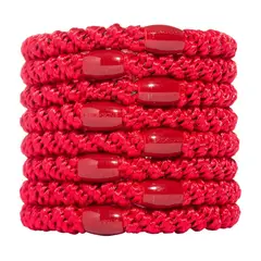 L ERICKSON - LIGAS PARA CABELLO ESTILO HAALAND ROJO