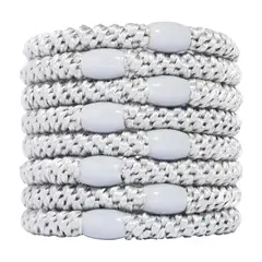 L ERICKSON - LIGAS PARA CABELLO ESTILO HAALAND PLATA